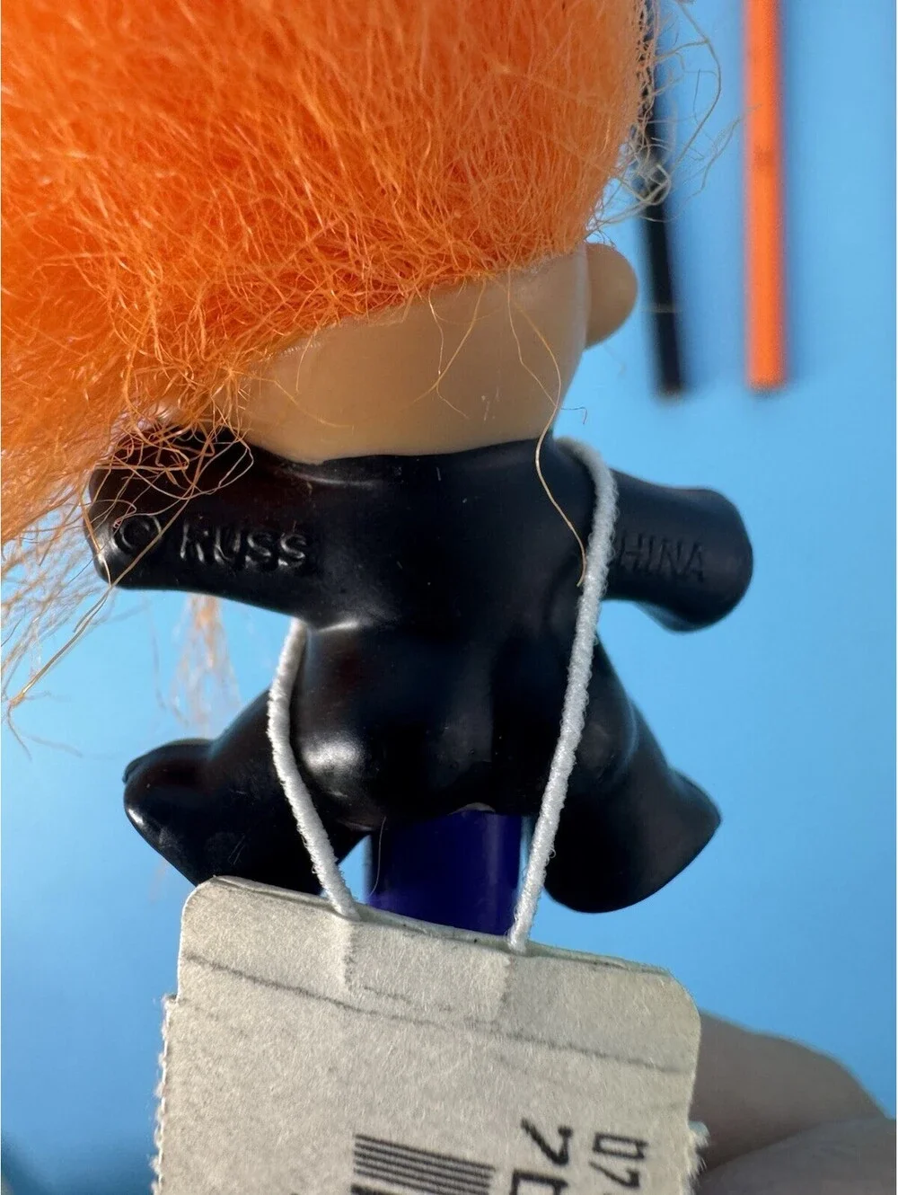 7 Vtg Troll Pencil Topper Pencil Good Luck Troll Happy Halloween New Old Stock